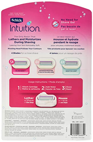 Schick Intuition Variety Pack 13 Refills w/ Razor Handle