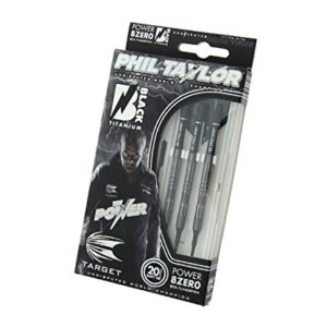 Target Darts - Phil Taylor Power 8Zero Black Titanium 20G Soft Tip Darts