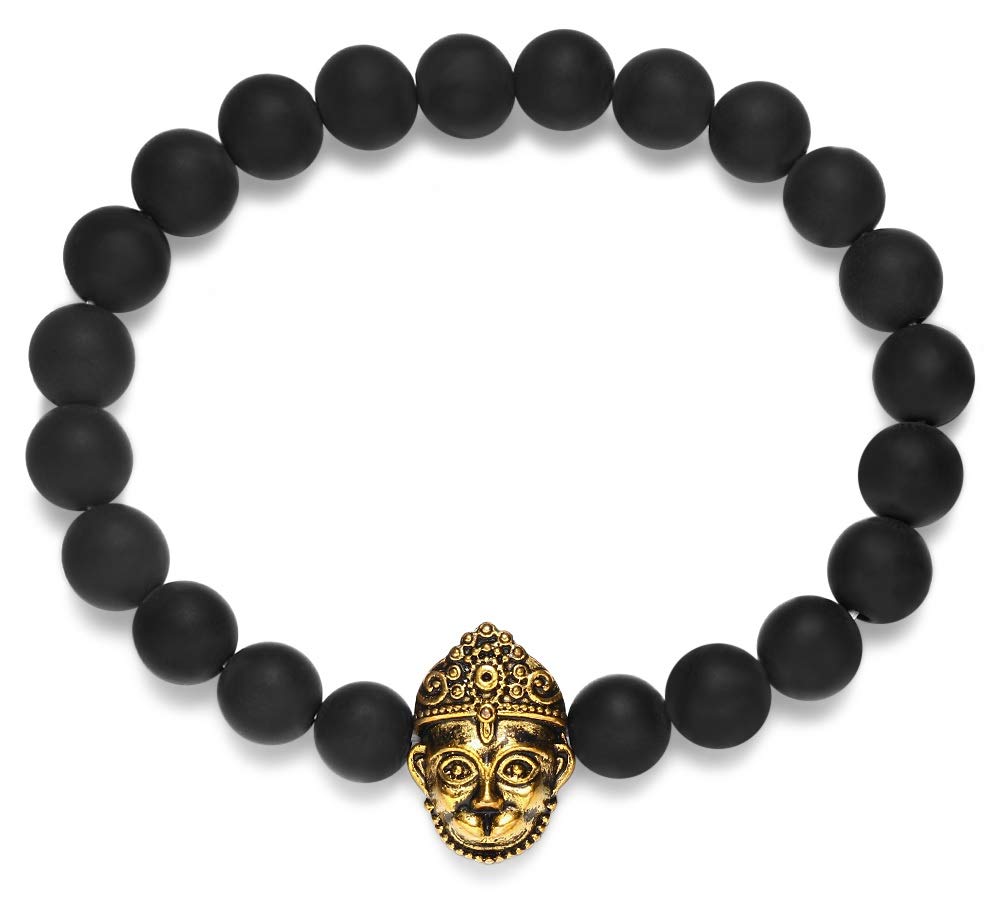 Hanuman Hindu God of Strength and Courage Energy Beads Bracelet 8mm