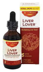 bioray daily liver lover - 2 fl oz - supports the liver & adrenals - non-gmo, vegan, gluten free