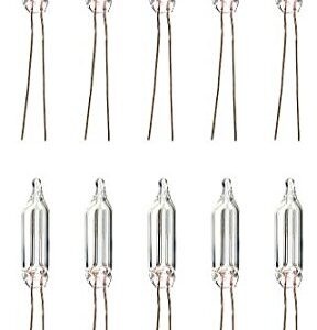 Memotronics A3C / NE2 U Neon Bulbs, Pack of 10, Resistors Included (Box of 10 Lamps + Resistors)