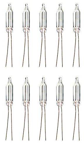 Memotronics A3C / NE2 U Neon Bulbs, Pack of 10, Resistors Included (Box of 10 Lamps + Resistors)