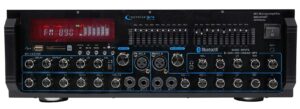 technical pro mm2000bt powered bluetooth microphone mixer amplifier amp sd, usb