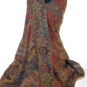 Large, Superior Kani Shawl. Paisley Jamawar from India. Warm, Heavy & Very Detailed