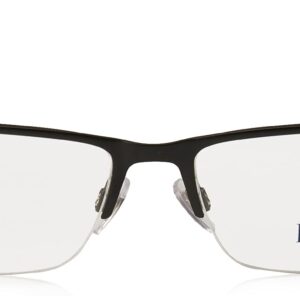 Polo Ralph Lauren Men's PH1164 Rectangular Prescription Eyewear Frames, Matte Black/Demo Lens, 56 mm