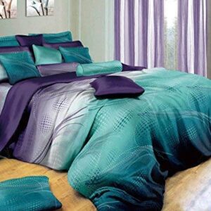 Swanson Beddings Twilight-P 3-Piece Bedding Set: Duvet Cover and Two Pillow Shams (King)