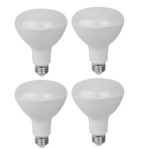 led br30 flood light bulbs,4-pack 15w (100w equivalent),daylight glow 5000k,medium based (e26),1350 lumens,dimmable,ac120v,120 degree beam angle,ul-listed and energy star approved