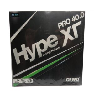 gewo hype xt pro 40.0 table tennis rubber, red, 2.1 mm. sponge thickness