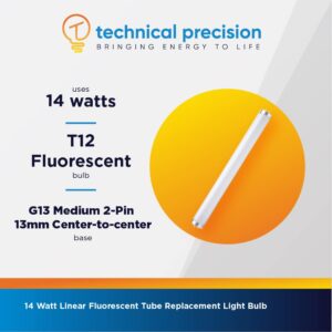 Technical Precision Replacement for PHILIPS F14T12/CW Light Bulb