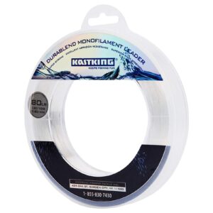 kastking durablend monofilament leader line - premium saltwater mono leader materials - big game spool size 120yds/110m