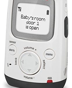 VTech DM271-102 Audio Baby Monitor with Glow-on-Ceiling Night Light, Open or Closed Door/Window Sensor, Vibrating Sound-Alert, Talk Back Intercom & Belt Clip