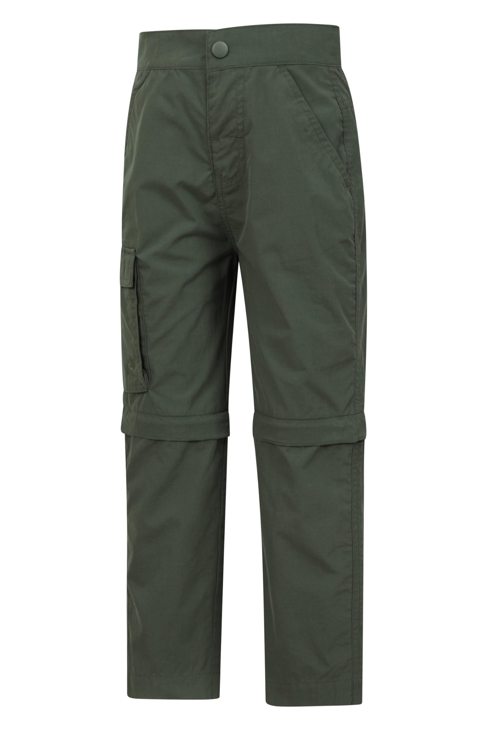 Mountain Warehouse Active Kids Zip Off Hiking Pants - Boys & Girls Khaki 9-10 Years