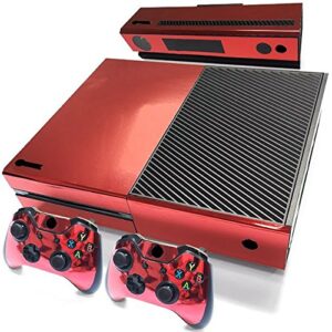 gam3gear decals skin vinyl sticker for original xbox one console & controller (not xbox one x/xbox one elite/xbox one s) - red glossy