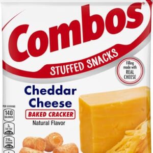 COMBOS Cheddar Cheese Cracker Baked Snacks 6.3-Ounce Bag