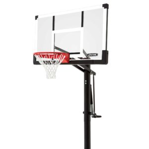 lifetime 90602 in-ground 54" tempered glass pump adjust basketball system