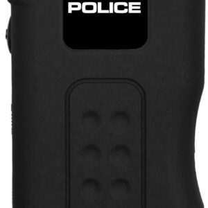 POLICE 628 Stun Gun with LED Flashlight and Siren Alarm, Black