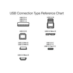 Amazon Basics USB-C to USB-A 3.1 Gen1 Female Adapter Cable Converter, 5Gbps High-Speed, USB-IF Certified, for Laptops, Tablets, Phones, White