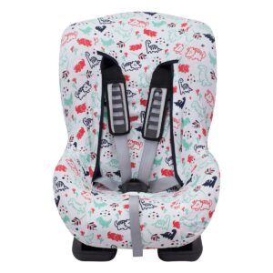 JYOKO Kids Cover Liner Universal for Car seat Compatible with Britax, Chicco, Mico (Without Head Support) (Dino Party)