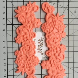 Anyana flower sugar edible vine royal lace wedding cake silicone Embossing Mould fondant impression mat decorating Medallion mold gum paste cupcake topper icing candy imprint sugarcraft mould set of 3