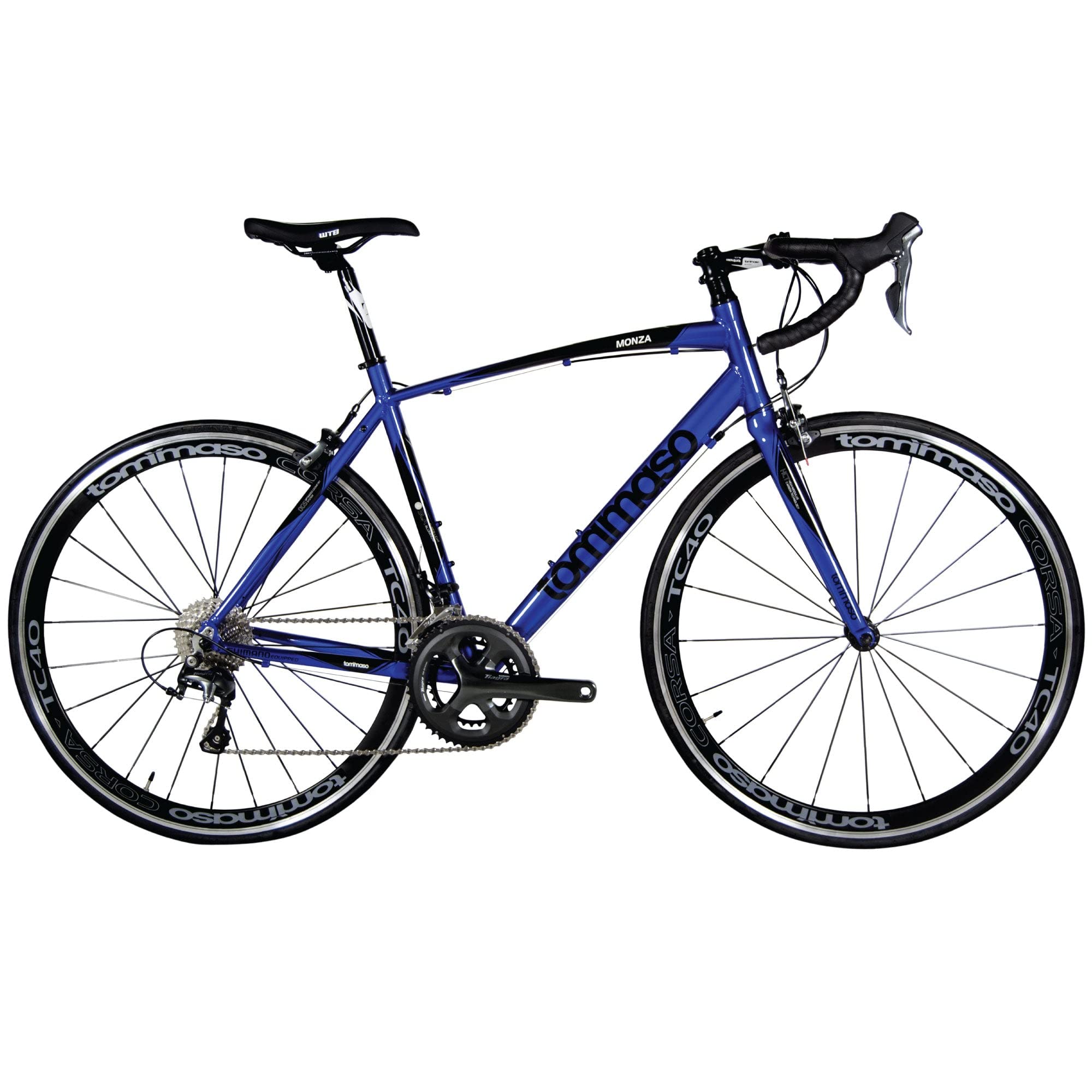 Tommaso Monza Sport Bike Performance Aluminum Road Bike Carbon Shimano Tiagra 24 Speeds Road Bicycle Men Road Bikes for Men Bike Men Women Speed Bike Racing Bike Adult Bike City Bike Blue XL 60cm