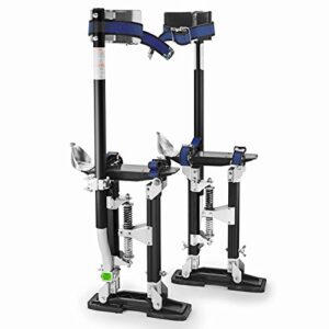 GypTool Pro 18" - 30" Drywall Stilts - Black