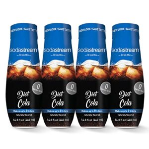 sodastream diet cola, 14.8 fl oz, pack of 4 (packaging may vary)