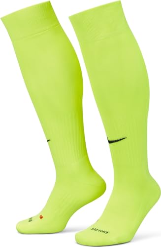 Nike Classic II Cushion Over-the-Calf SOCKS SX5728 702 (yellow, LARGE)