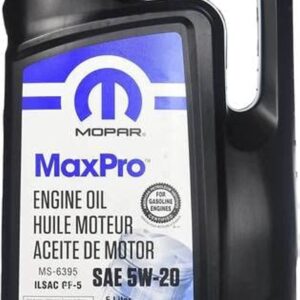 Mopar Genuine Chrysler Parts & Accessories Maxpro SAE 5W-20 Motor Oil 5-Quart (1.3 U.S. GAL)