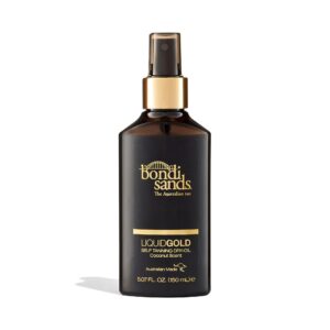 bondi sands liquid gold self tanning dry oil | hydrating, quick drying, tanning dry-oil for a natural, golden look | 5.07 oz/150 ml