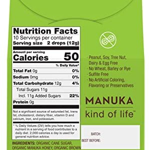 Wedderspoon Organic Manuka Honey Drops, Eucalyptus & Bee Propolis, 20 Count (4oz) (Pack of 1)| Genuine New Zealand Honey | Perfect Remedy For Dry Throats