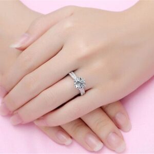 TenFit Jewelry Engagement Ring for Women Wedding Band 4ct Simulated Diamond Rings