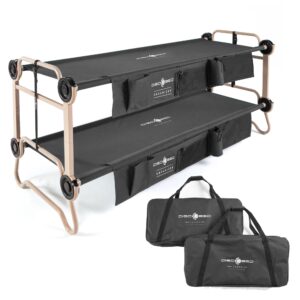 disc-o-bed large, with 2 side organizers, black