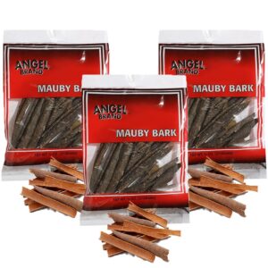 angel brand mauby bark 0.75 oz pouch pack of 3 - mauby sourced from finest botanical sources - unique blend of bitter & sweet notes - perfect for crafting traditional mauby drink, sodas & cocktails