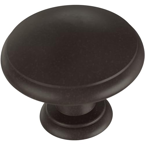 Franklin Brass Round Ringed (25-Pack) Cabinet Knobs Deep Bronze Drawer Knobs Kitchen Cabinet Knobs for Dresser Drawers Pulls and Knobs 1-1/4" Closet Door Knobs P35597K-OB3-B1