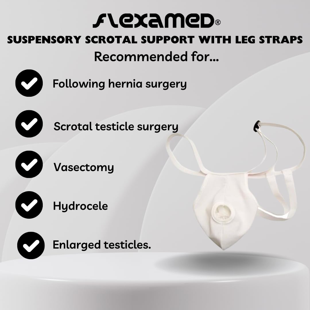 Suspensory Scrotal Support with Leg Straps