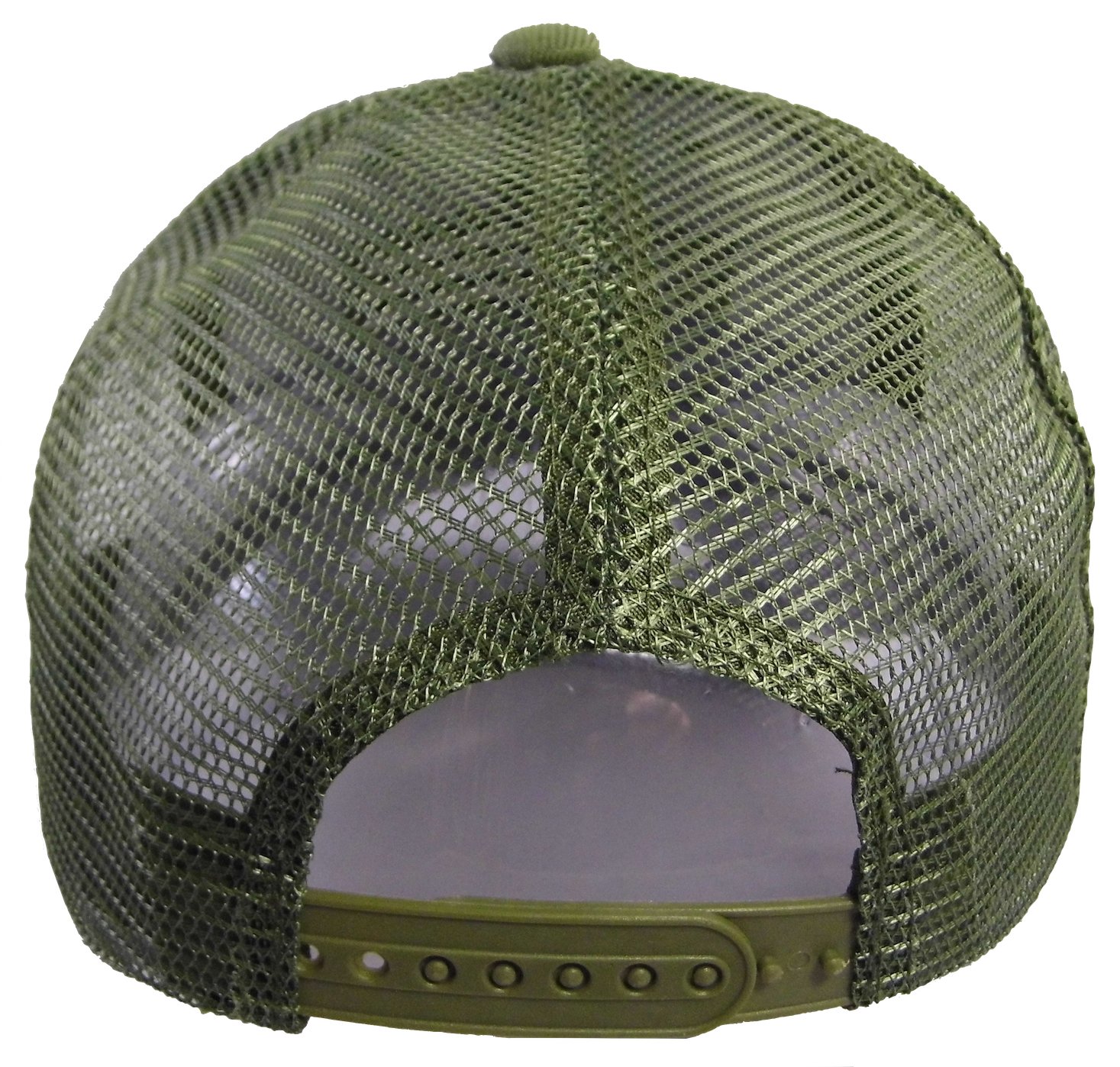 USA Flag Patch Tactical Style Mesh Trucker Baseball Cap Hat Army Green