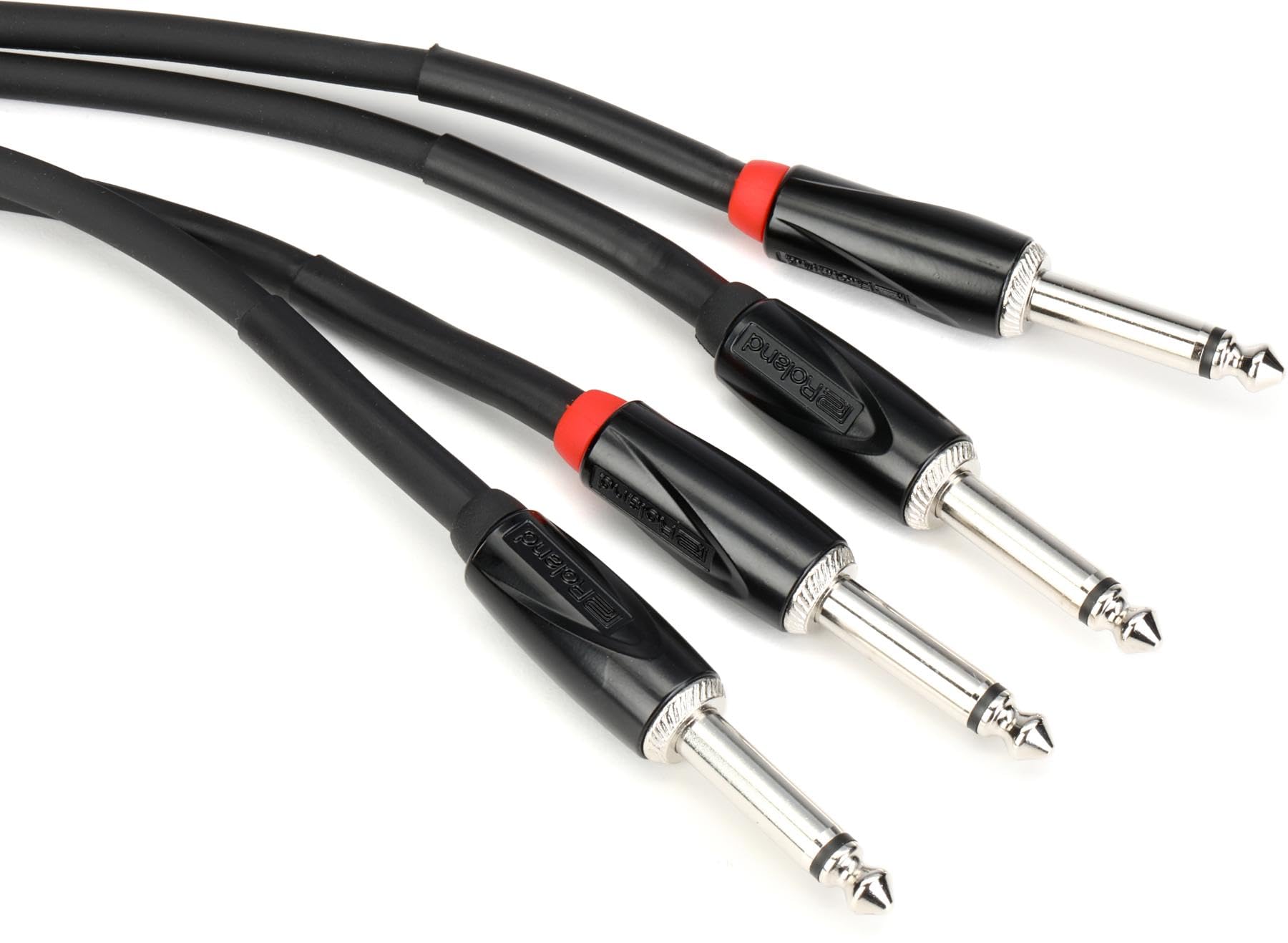 Roland Black Series Interconnect Cable, Dual 1/4-Inch to Dual 1/4-Inch, 15-Feet