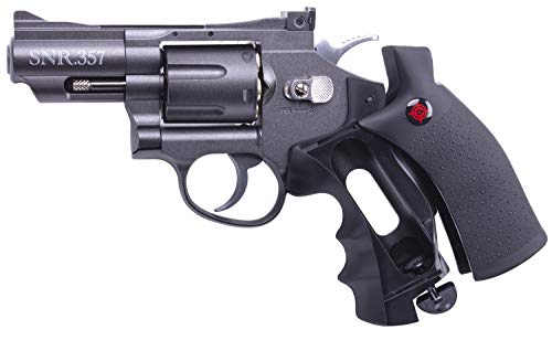 Crosman SNR357 Snub Nose .177-Caliber Pellet/ BB CO2-Powered Revolver