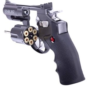 Crosman SNR357 Snub Nose .177-Caliber Pellet/ BB CO2-Powered Revolver