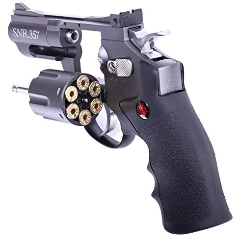 Crosman SNR357 Snub Nose .177-Caliber Pellet/ BB CO2-Powered Revolver