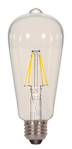 Satco S9581 Medium Bulb in Light Finish, 5.50 inches, 1 Count (Pack of 1), Clear