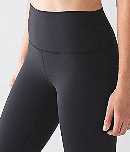 Lululemon High Times Pant Full On Luon 7/8 Yoga Pants (Black, 4)