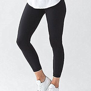 Lululemon High Times Pant Full On Luon 7/8 Yoga Pants (Black, 4)