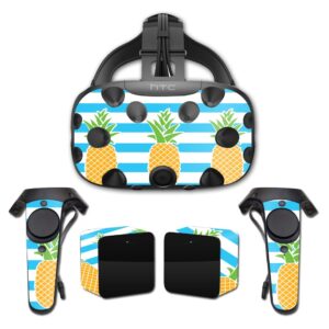 mightyskins skin compatible with htc vive full coverage - beach towel | protective, durable, and unique vinyl decal wrap cover | easy to apply, remove, and change styles | made in the usa