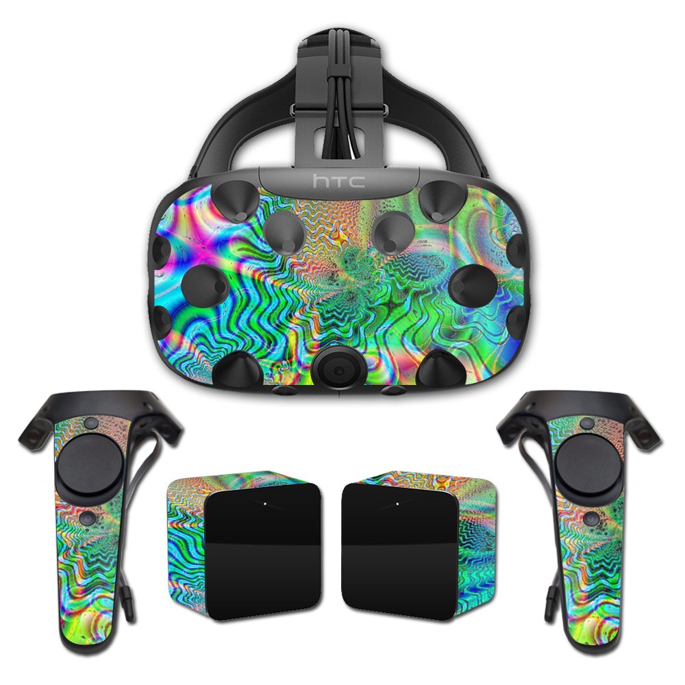 MightySkins Skin Compatible with HTC Vive Full Coverage - Psychedelic | Protective, Durable, and Unique Vinyl Decal wrap Cover | Easy to Apply, Remove, and Change Styles | Made in The USA