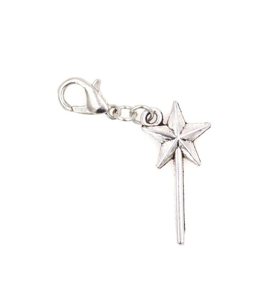 It's All About...You! Fairy Wand Clip on Charm Perfect for Necklaces and Bracelets 97O