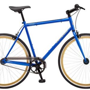 Schwinn Kedzie Single-Speed Fixie Road Bike, Lightweight Frame for City Riding,28 inches, Blue