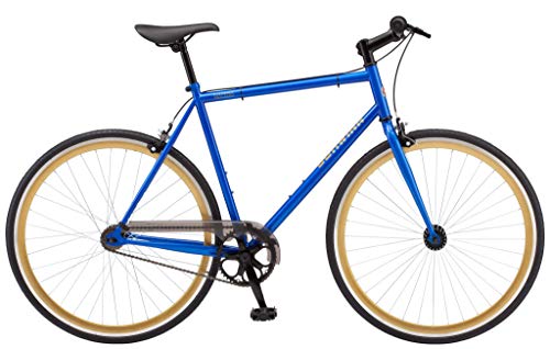 Schwinn Kedzie Single-Speed Fixie Road Bike, Lightweight Frame for City Riding,28 inches, Blue