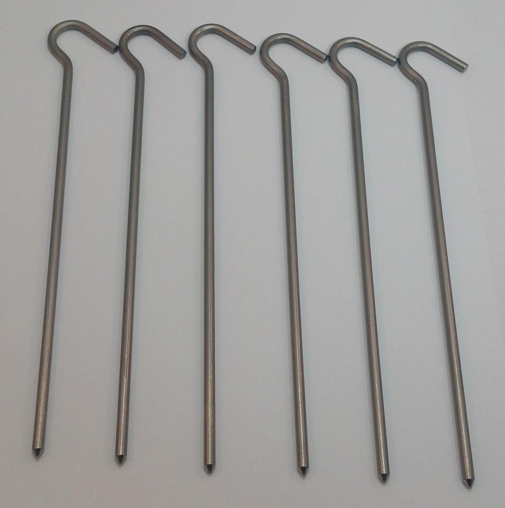 Titanium Hook Stake - 6 Pack