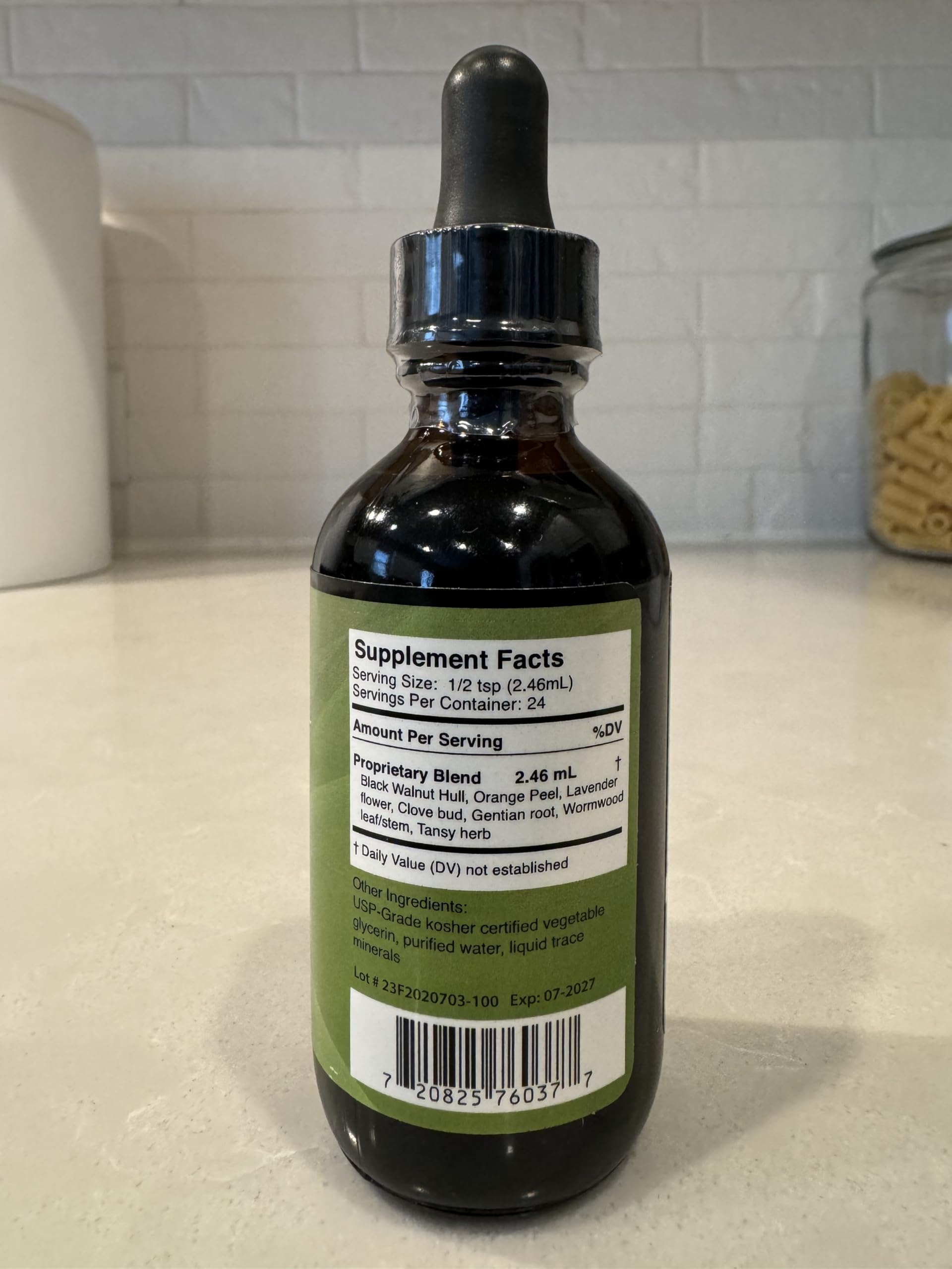 Go Nutrients Intestinal Edge (Non-GMO) Support Intestinal Health: Nourishing Digestive Wellness Vitality and Radiant Skin with Black Walnut Clove and Gentian Root All Ages 2.0 oz. | 24 Servings